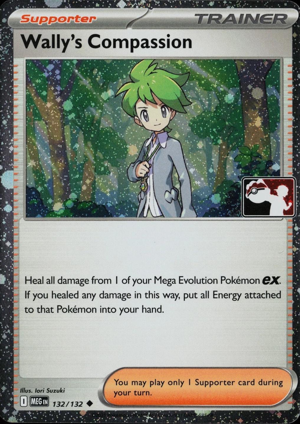 Mega Evolution Wally's Compassion [Prize-Pack-Cosmos-Holo] Pokémon card